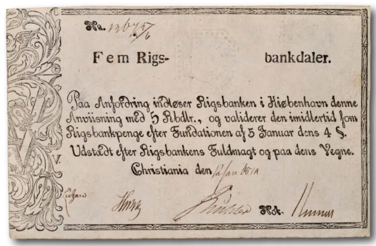 Norway, 5 rigsbankdaler 1814