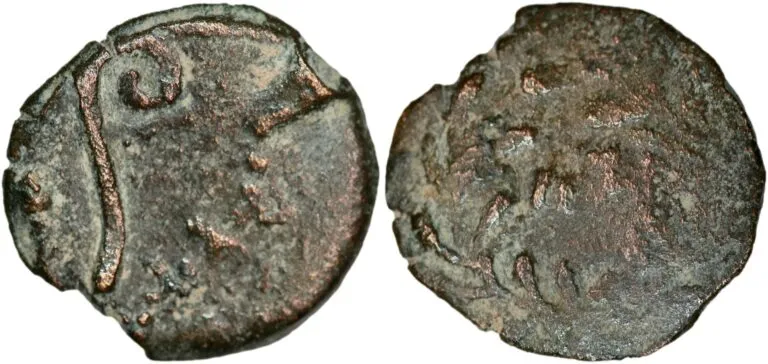 Judaea, prutah from Pontius Pilate (31 AD)