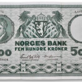 Norway, 500 kroner 1976