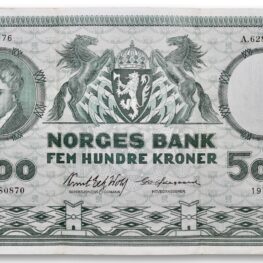 Norway, 500 kroner 1976