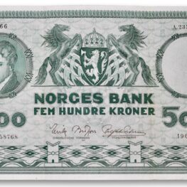 Norway, 500 kroner 1966