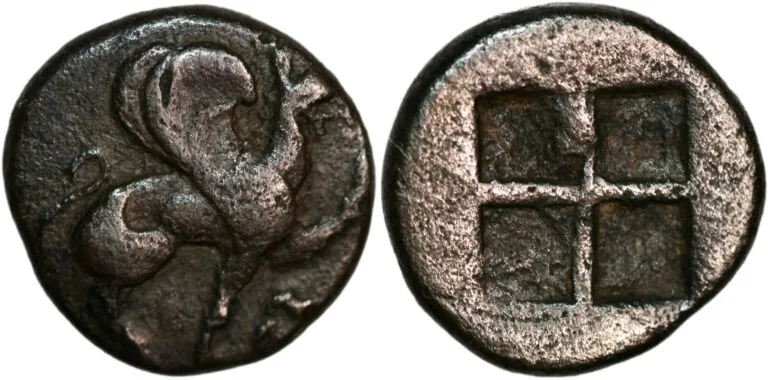 Trihemiobol from Teos in Ionia (ca. 500-450 BC)