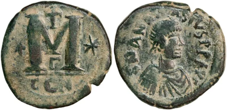 Follis from Emperor Anastasius I (512-517 AD)
