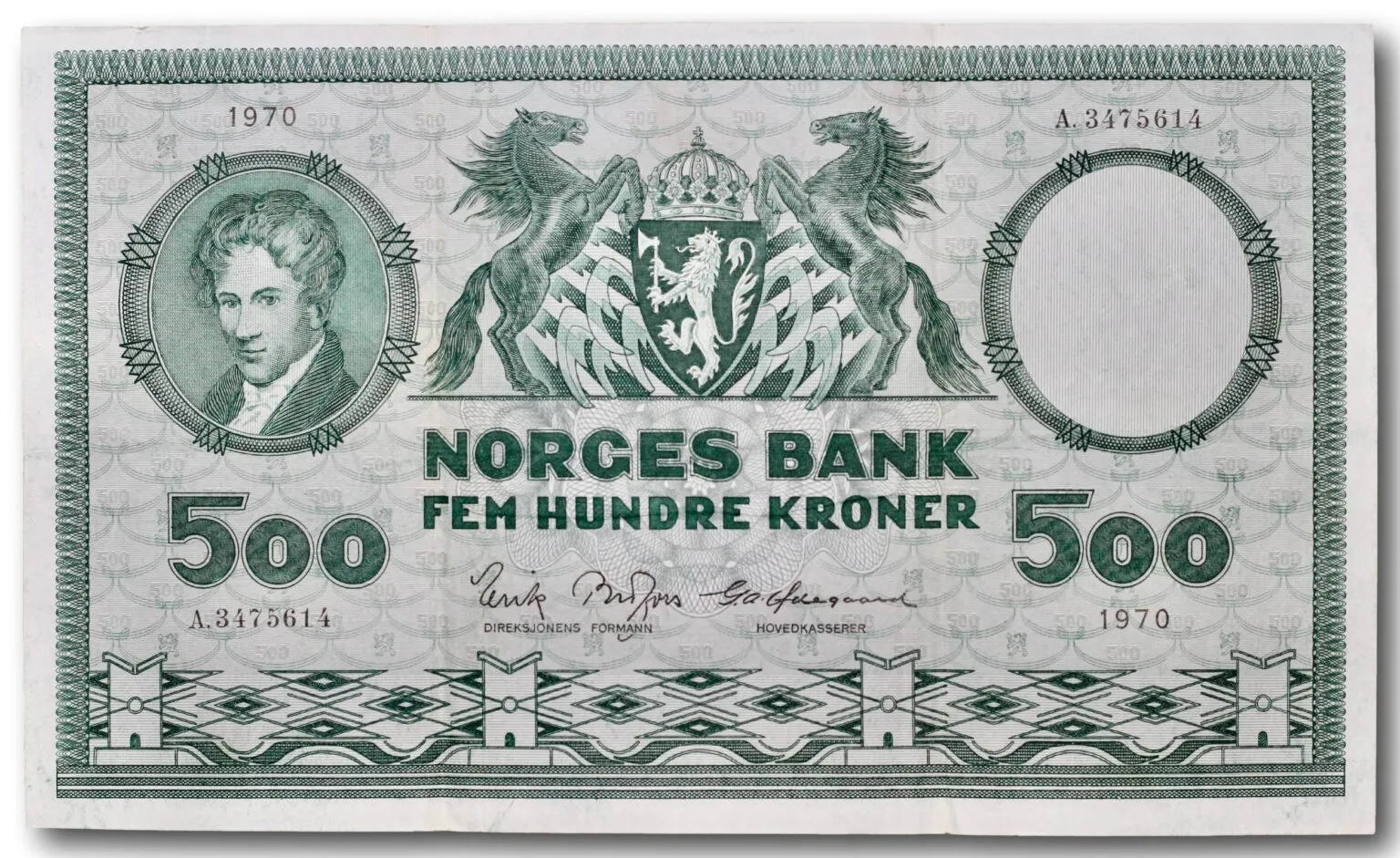 500 kroner 1970