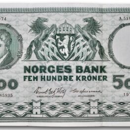Norway, 500 kroner 1974