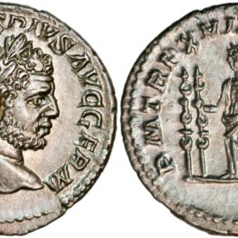 Denarius from Emperor Caracalla (215 AD)