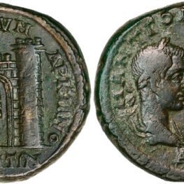 AE28 fra keiser Gordian III (238-244 e. Kr.)