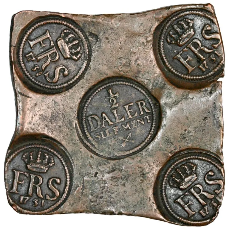 Sweden, 1/2 daler 1731