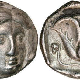 Tetradrachm from Rhodes in Caria (ca. 316-305 BC)