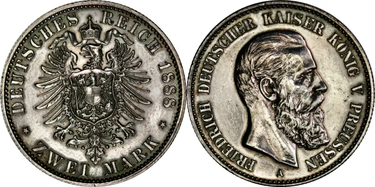 Prussia, 2 mark 1888
