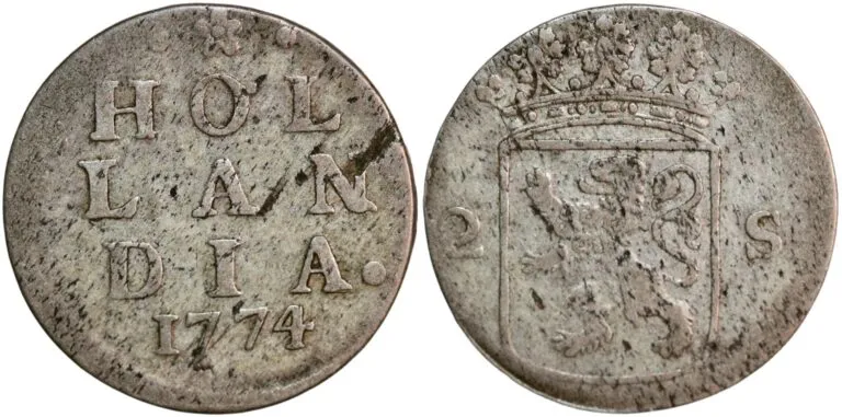 Nederland, 2 stuivers 1774