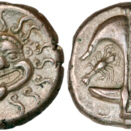 Drakme fra Apollonia Pontika (ca. 470-435 f. Kr.)