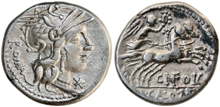 Denarius from Caldius, Metellus & Fulvius (117/116 BC)