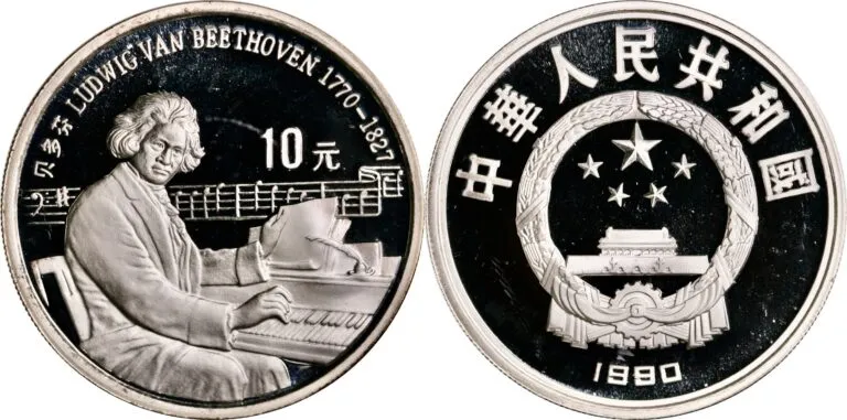 China, 10 yuan 1990