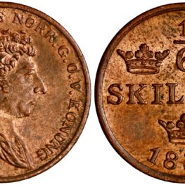 Sweden, 1/6 skilling 1832