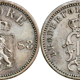 Norway, 10 øre 1883