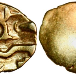 Morini, quarter stater (gold!) ca. 60-30/25 BC