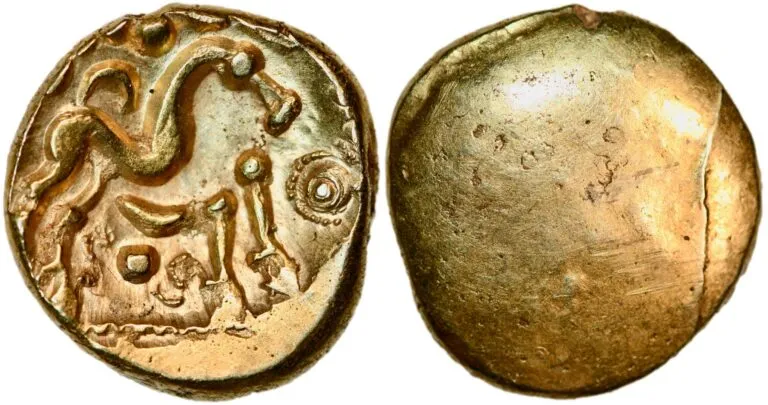 Stater (gold!) from Ambiani in Gallia Belgica (ca. 100-50 BC)