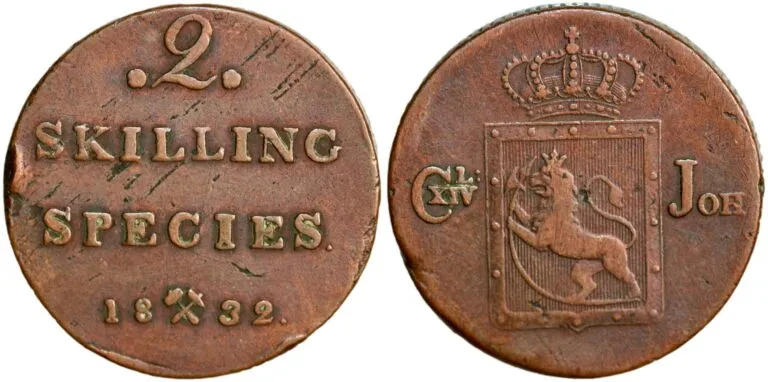 2 skilling 1832