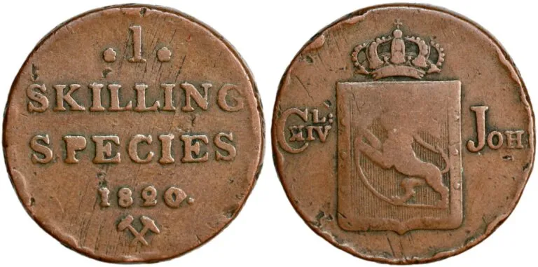 Norway, 1 skilling 1820