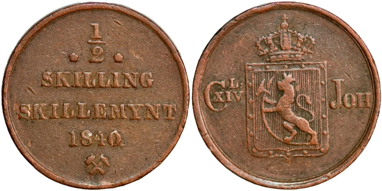 1/2 skilling 1840