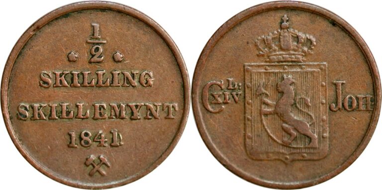 1/2 skilling 1841/0