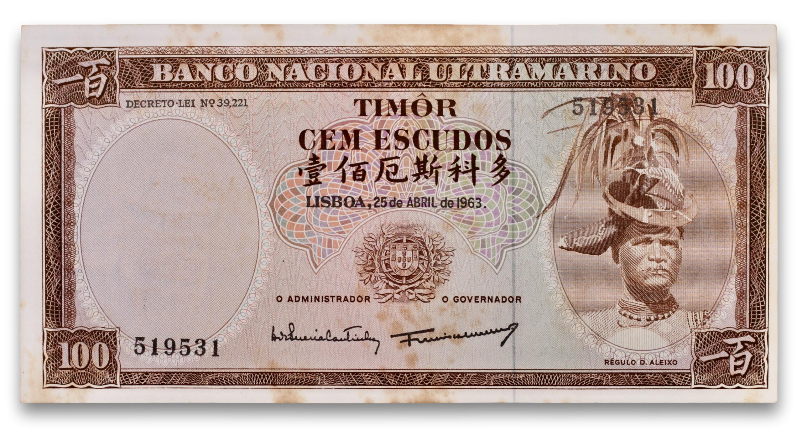 Timor, 100 escudos 1963