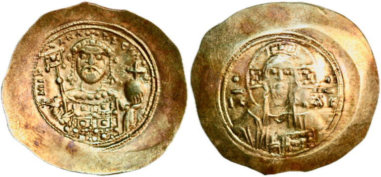 Histamenon Nomisma (gold!) from Emperor Michael VII Ducas (1071-1078 AD)