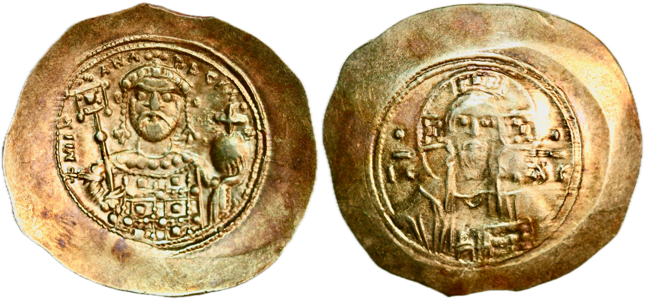Histamenon Nomisma (gold!) from Emperor Michael VII Ducas (1071-1078 AD)