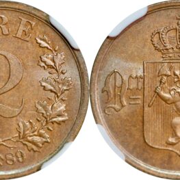 Norway, 2 øre 1889 (MS 65)