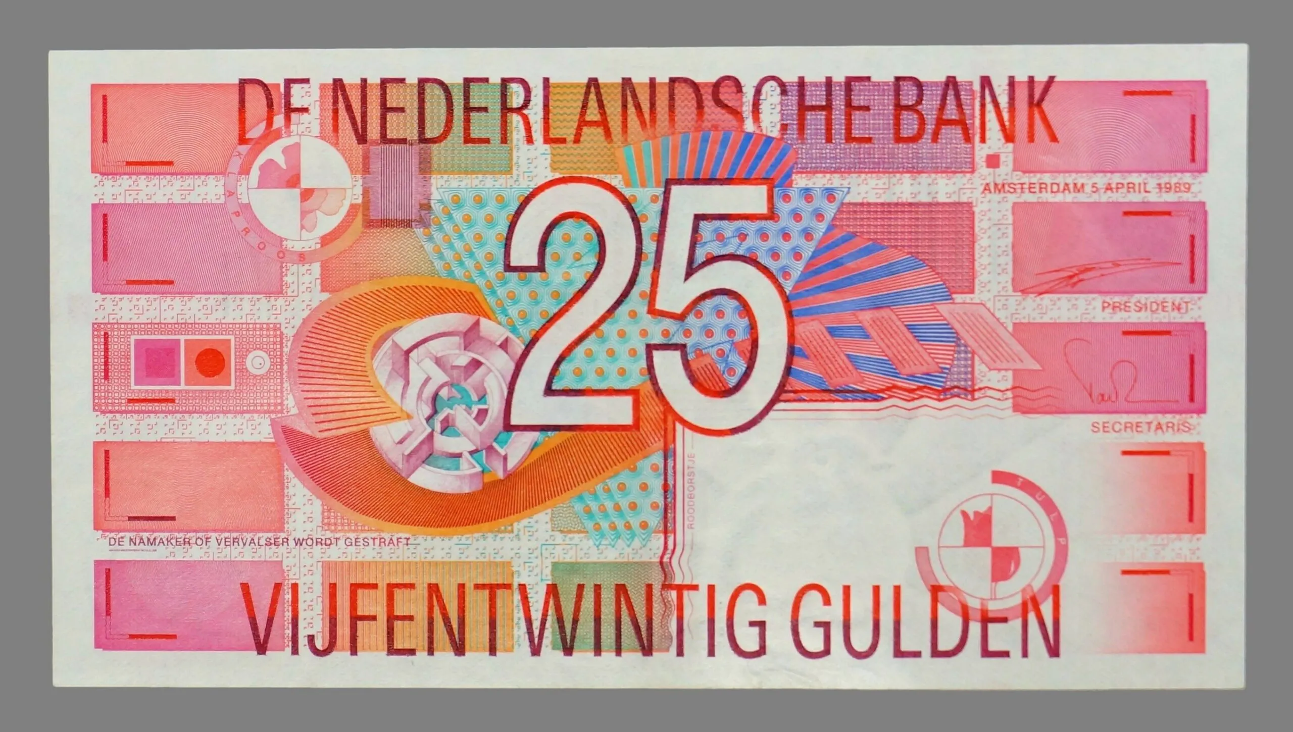 Netherlands, 25 gulden 1992