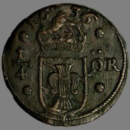 Sweden, ¼ øre 1636